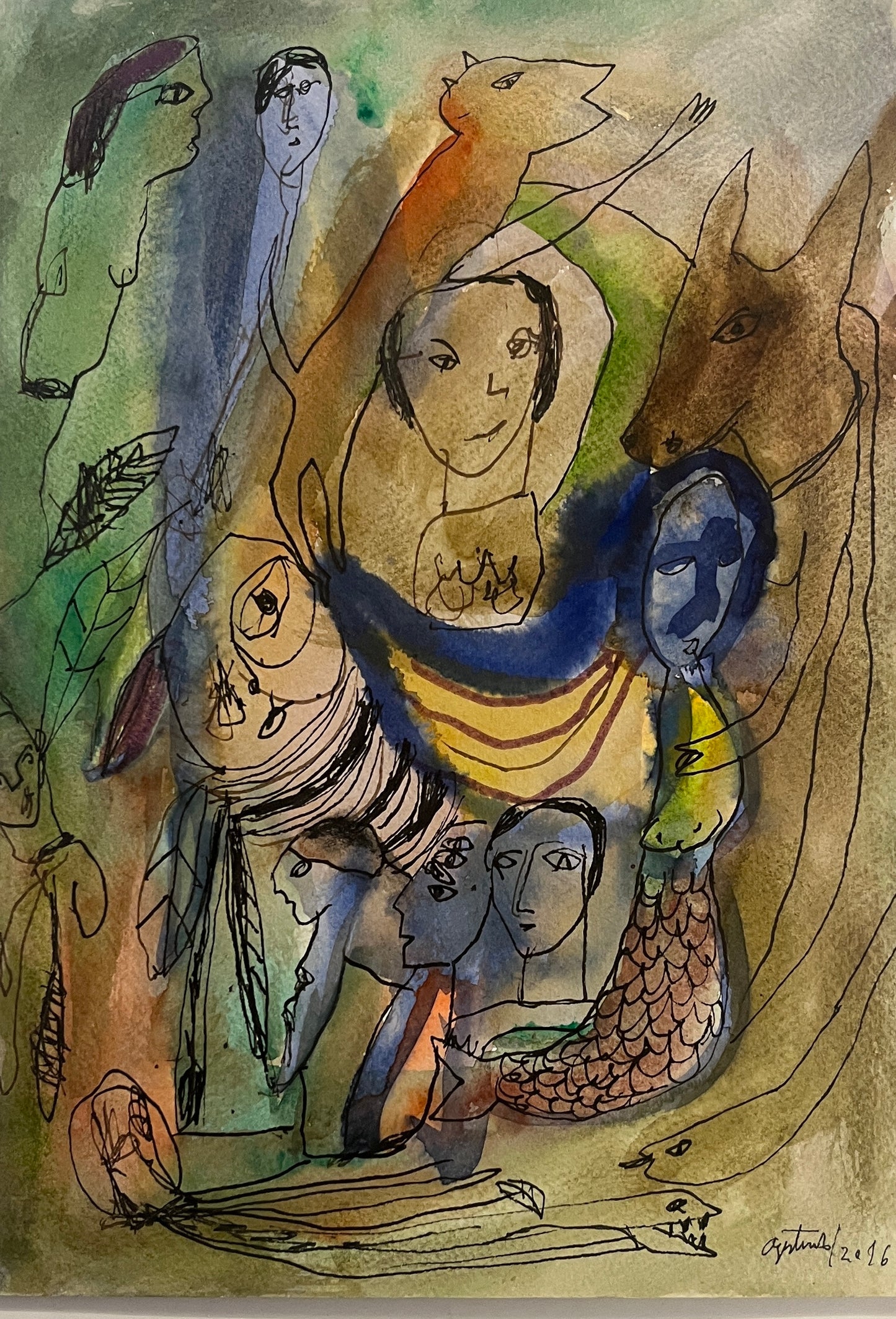 Pintura Agostinho Santos 03